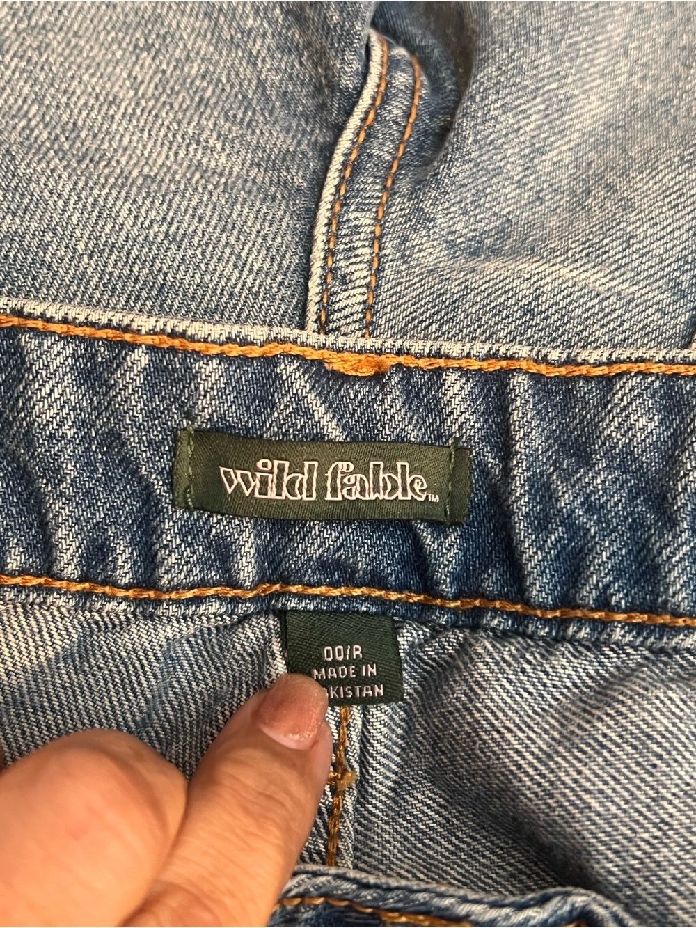 Wild Fable Low Rise Baggy Jeans 00 31” Inseam Rigid Denim Light Wash vintage sty - Picture 3 of 5